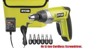 Comparing the best electric screwdrivers. Ryobi 4v Li Ion Cordless Screwdriver Unboxing Review Youtube