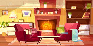Video games, vhs recorder for children. Living Room Interior Vector Illustration Of Cozy Modern Or Retro Royalty Free Cliparts Vectors And Stock Illustration Image 114912375