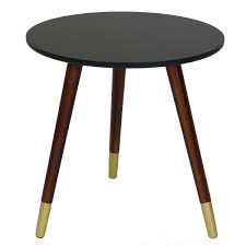 Maybe you would like to learn more about one of these? Charles Bentley Black Side Table With Gold Feet