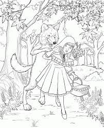 Short stories for kids coloring book. Free Little Red Riding Hood Colouring Pictures High Quality Coloring Home