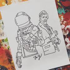 Fortnite chest toys dibujo del segador john free fortnite skins ps4 codes wick de fortnite how. Fortnite Season 3 Dark Voyager And The Reaper John Wick Line Art Art Line Art Cool Drawings