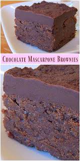 Chocolate Mascarpone Brownies Recette Gateaux Et Desserts Recette Brownies Chocolat Recette Dessert
