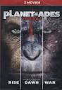 Amazon.com: Planet of the Apes Trilogy - 3-Movie Collection (Rise ...