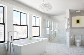 Gray marble bathroom floors herringbone tile. Herringbone Marble Floor Houzz
