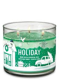Holiday 3 Wick Candle Bath And Body Works Bath Body Works Candles Bath And Body Works Bath And Body