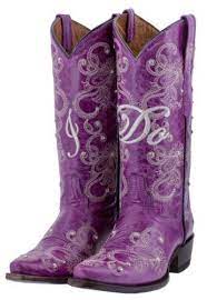Cowgirl Wedding Boots I Do And Floral Embroidered Rhinestone Studded Purple Wedding Boots Purple Cowgirl Boots Wedding Wedding Boots Cowgirl Boots