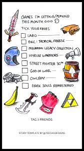 What Games Are You Playing This Month Tick Your Favourites Free Gaming Instagram Story Template To Do Video Games Shirt Instagram Story Template Gaming Shirt