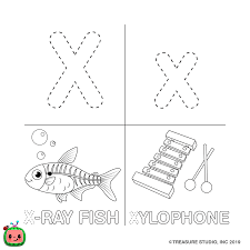 Hello there folks , our most recent coloringpicture which your kids canuse with is xylophone for letter x coloring page, posted under letter xcategory. Cocomelon Abc Coloring Pages Letter X Xcolorings Com