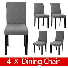Dining Chair Set Of 4 Elegant Design Modern Fabric Upholstered Dining Chair For Dining Room Grey Walmart Com Dining Chairs Upholstered Dining Chairs Fabric Dining Chairs