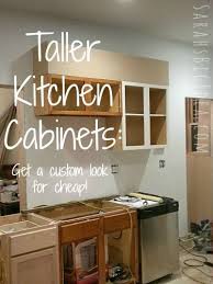 Making Kitchen Cabinets Taller Sarah S Big Idea How To Make Kitchen Cabinets Tall Kitchen Cabinets Kitchen Design Diy
