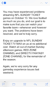 Directv calls their version of the nfl redzone channel the red zone channel. Sunday Ticket Did Anyone Else Get This Email Directv