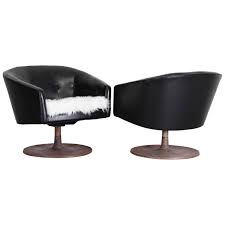 Rare Jens Risom Swivel Chairs 1960s Vintage Lounge Chair Swivel Chair Lounge Chair