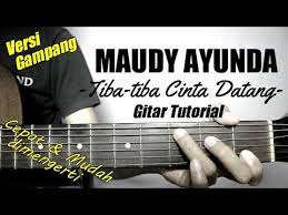 Gitar Tutorial Maudy Ayunda Tiba Tiba Cinta Datang Mudah Cepat Dimengerti Untuk Pemula Youtube