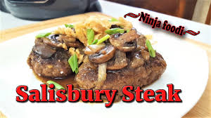 More than that, an air fried steak does not overcook nearly as much near the surface because the meat does not come in contact with hot metal. Ninja Foodi Homemade Salisbury Steak With Marsala Mushroom Gravy Youtube