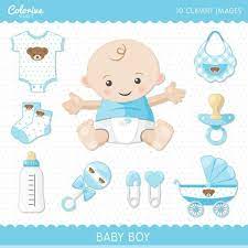Baby Boy Clipart Pack Cute Baby Png Illustration Clip Art Etsy In 2021 Baby Scrapbook Baby Clip Art Clip Art