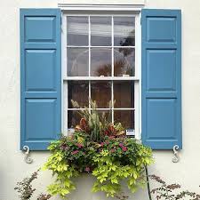 Get the charm of traditional shutters with added durability. Raised Panel Shutters Outdoor Window Shutters Hooks And Lattice Style Raised Panel
