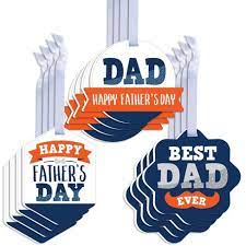 Father's day is 20th june 2021 this year, and every father deserves a special gift to show your love and gratitude. Big Dot Of Happiness Happy Father S Day Assorted Hanging We Love Dad Party Favor Tags Gift Tag Toppers Set Of 12 Target