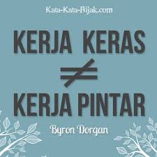 Kerja Keras Vs Kerja Pintar Kerja Keras Handuk Jenis