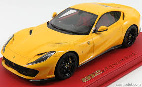 Ferrari 812 superfast 1 18 model. Bbr Models P18147car12 Scale 1 18 Ferrari 812 Superfast 2017 Con Vetrina With Showcase Exclusive Carmodel Giallo Modena Yellow