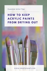 So i'm going to cover how you can keep the main three wet longer: How To Keep Acrylic Paints From Drying Out On Your Palette Emptyeasel Com Acrylic Painting Techniques Acrylic Painting Tips Acrylic Painting