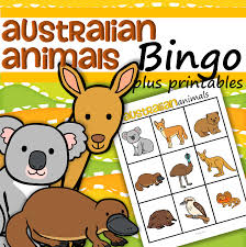 Australian Animals Bingo Plus Printables For Preschool And Pre K Australian Animals Preschool Australia For Kids Australian Animals