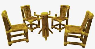 5 out of 5 stars. Set Of 4 Bamboo Dining Chairs And 1 Glass Top Dining Dining Room 1000x1000 Png Download Pngkit