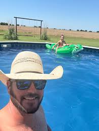 Swimming in Oklahoma heat