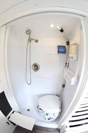 Wet Bath With Shower And Composting Toilet Marine Drain Pump Brings Shower Water To Grey Tank Composting Toilet Shower Plumbing Plumbing