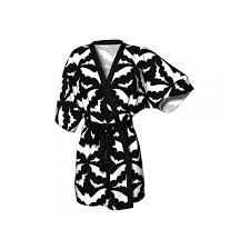 Black And White Kimono Dress Black And White Bats Kimono Robe Kimono Robe In 2020 Kimono Robe Shopping Outfit Printed Kimono Robe