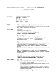 We ask you for some personal data but we use it for payment only. Sample Engineering Cv Engineer Project Manager