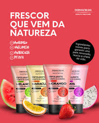 Esfoliantes Dermacream (Morango / Melancia / Pitaya / Maracujá)