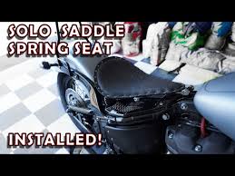 Harley Softail Street Bob Solo Saddle Spring Seat Install