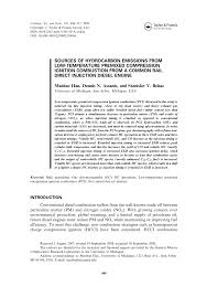 Hc group holdings i, llc industry: Pdf Sources Of Hydrocarbon Emissions From Low Temperature Premixed Compression Ignition Combustion From A Common Rail Direct Injection Diesel Engine