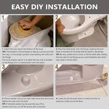 Here are useful tips to follow. Boeemi Wax Ring Brass Bolts For Toilet Bowls Reinforced With Polyethylene Flange Toilet Bowl Wax Gasket Seal For Floor Outlet Toilets New Install Or Re Seat Fits 3 Inch Or 4 Inch Waste Lines
