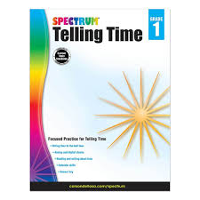 Spectrum Telling Time Workbook Grade 1 Workbook Kindergarten Workbooks Critical Thinking