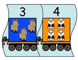 Number Train 1 10 Puzzle Wall Decoration Printable Flash Cards Math Centers Math Games