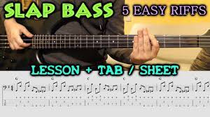 Slap bass exercise guitar pro tab. Slap Bass 5 Easy Riffs Beginner Intermediate Bass Lesson With Tabs Slap Bass Tutorial Youtube