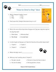Test your knowledge of dogs with our fun dog quiz for kids, can you answer questions about popular breeds, life expectancy, senses and their diet? How To Steal A Dog Quiz Worksheets Teaching Resources Tpt