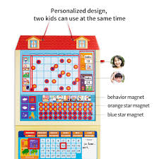 Us 48 93 30 Off Cartoon Magnetic Calendar Kids Activity Reward Behavior Chart Early Learning Educational Toys Daily Weekly Planner Schedule Memo In