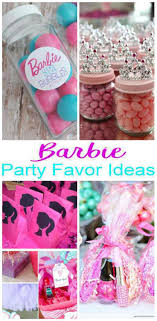 Themed Goodie Bag Ideas For Kids Birthday Party Barbie Party Favor Ideas Barbie Birthday Party Games Barbie Party Decorations Birthday Party Theme Decorations