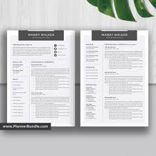 Example cover letters are kind of like shoes. Simple And Professional Resume Template Modern Cv Template Design Ms Word Resume Cover Letter High School Resume 1 3 Page Instant Download Mandy Plannerbundle Com