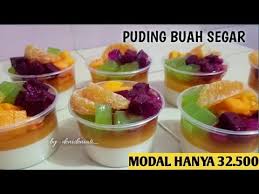 Siram buah kaleng, puding tahu cocktail siap dihidangkan. Pin On Resep Puding