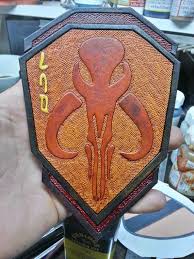 Boba Fett Mandalorian Mythosaur Leather Patch 4 X 6 By Wjwdesign Boba Fett Boba Fett Mandalorian Truck Mods