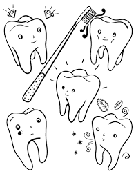 **free sample printable in download** dental health fun! Free Tooth Coloring Page Coloring Pages Dental Health Star Coloring Pages