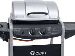 Sotel Tepro Garten Fremont Gas Bbq Incl Second Side Burner For Cooking Black Silver