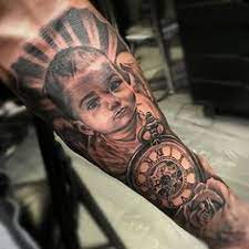 More than 60.000 free tattoos. Baby Portrait As A Cherub From Yesterday Sirfocus Streetcitytattoos Is The Studio Toronto Mississauga Portrait Tattoo Sleeve Baby Portraits Baby Tattoos
