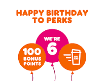 dunkin donuts birthday reward not showing up