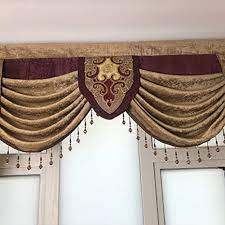 Get the best deal for lace curtains, drapes and valances from the largest online selection at ebay.com. Amazon Com Double Sided Ivory Jacquard Waterfall Swag Curtain Valance With Tassels Lace For Villa Luxury Curtain Drapes Rod Pocket Top Window Treatment Valance For Living Room 1 Panel W98 Inch Valance Curtain
