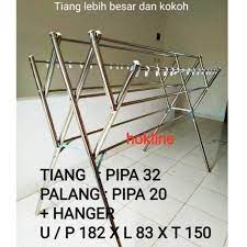Jemuran baju memiliki dua model yaitu jemuran baju model jemuran besi. Harga Jemuran Besar Terbaik Alat Pemeliharaan Rumah Perlengkapan Rumah Juli 2021 Shopee Indonesia