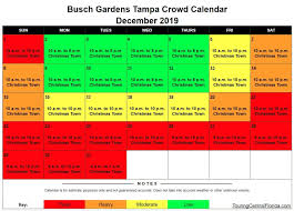 Busch Gardens Tampa Crowd Calendar Touring Central Florida